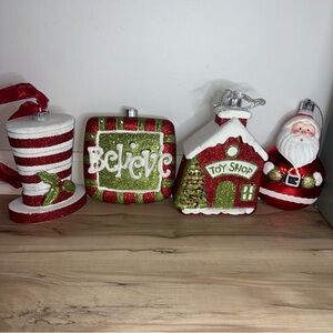 Holiday Cheer Red and Green Ornament Collection